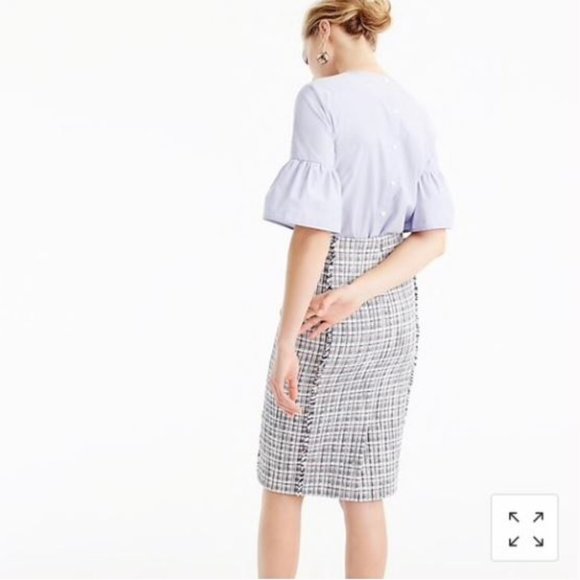 J. Crew Classic Plaid Tweed Skirt G0945 - Size 6 - Picture 2 of 6